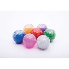 Rainbow Glitter Balls - Set of 7