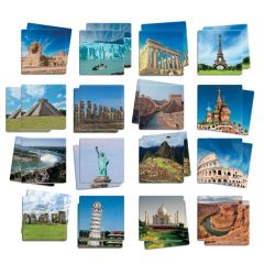 Interesting Destinations Memory, Matching & Conversation Set - 34 Cards